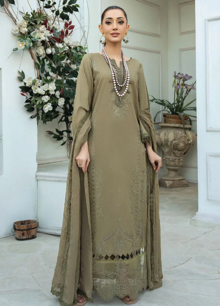 Aviva by Humdum Embroidered Lawn Suit Unstitched 3 Piece HD25A D-10 - Summer Collection