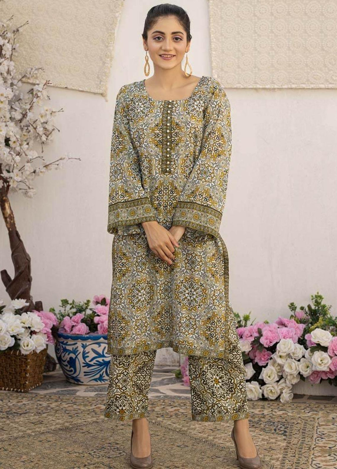 AY Textile Printed Lawn Suits Unstitched 2 Piece AYT232P AY-012 - Summer Collection
