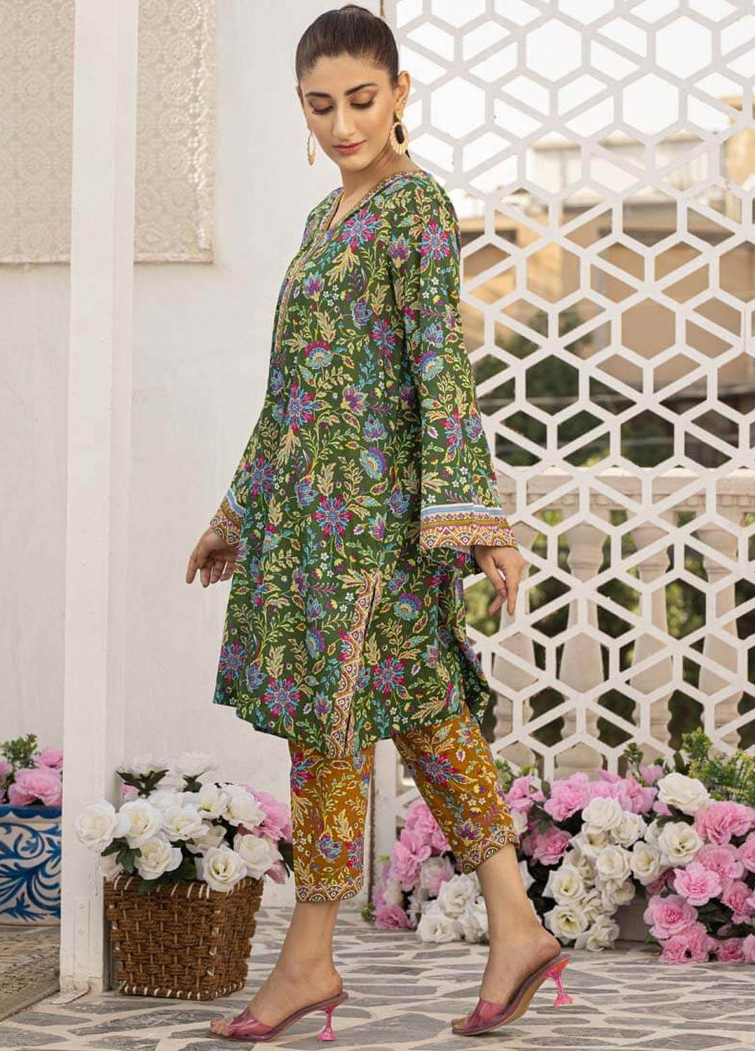 AY Textile Printed Lawn Suits Unstitched 2 Piece AYT232P AY-019 - Summer Collection