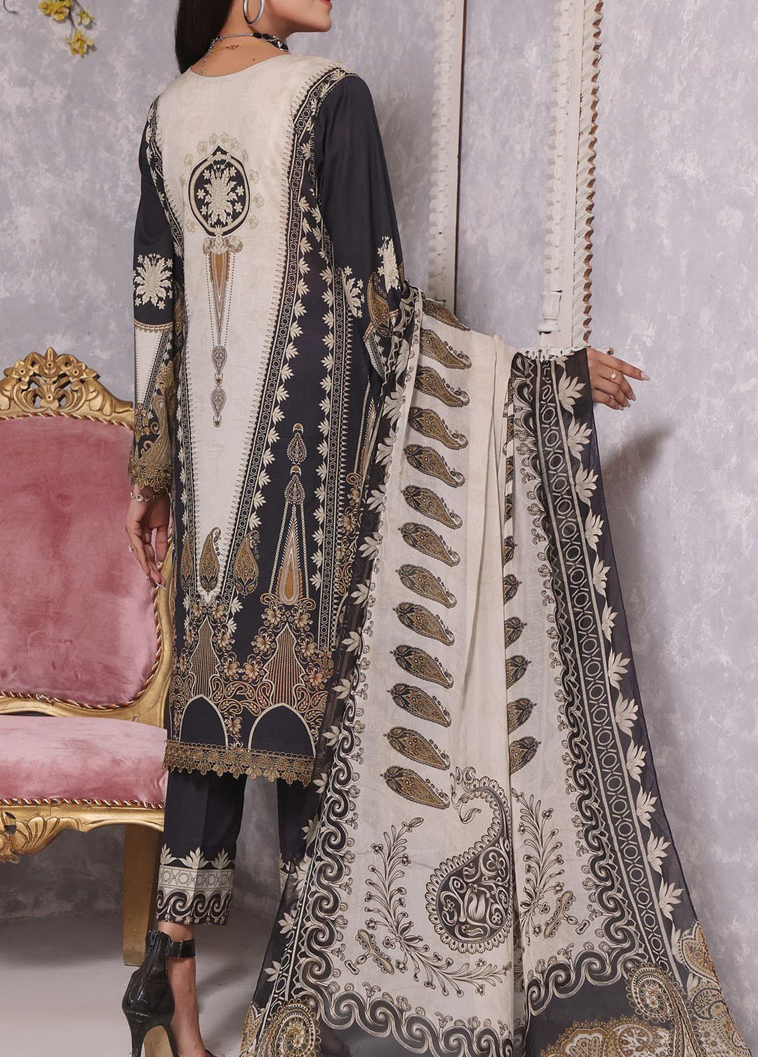 Ayesha Alishba By VS Textiles Embroidered Lawn Suits Unstitched 3 Piece VS23AA D-11 - Summer Collection