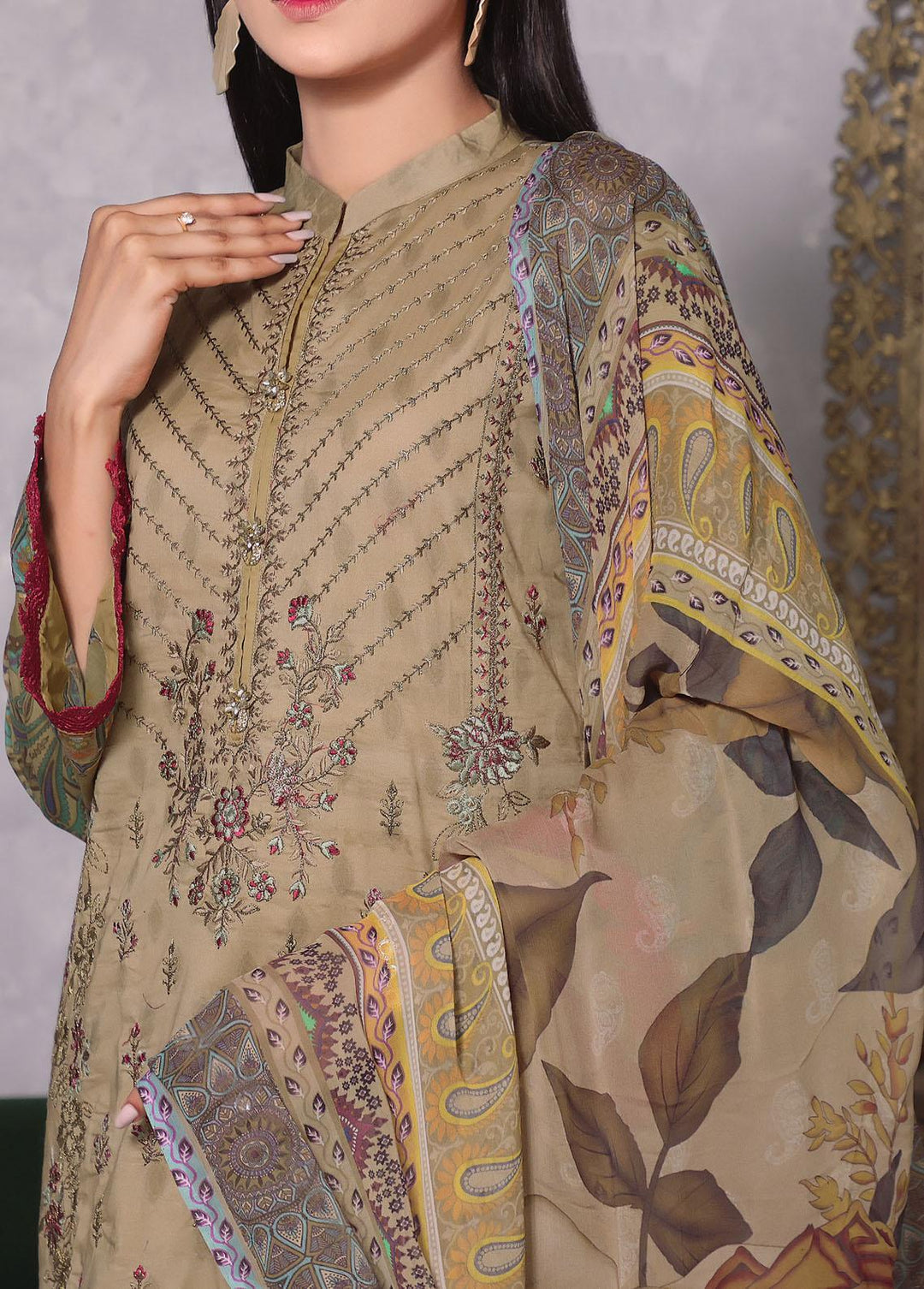 Ayesha Alishba By VS Textiles Embroidered Lawn Suits Unstitched 3 Piece VS23AA D-14 - Summer Collection