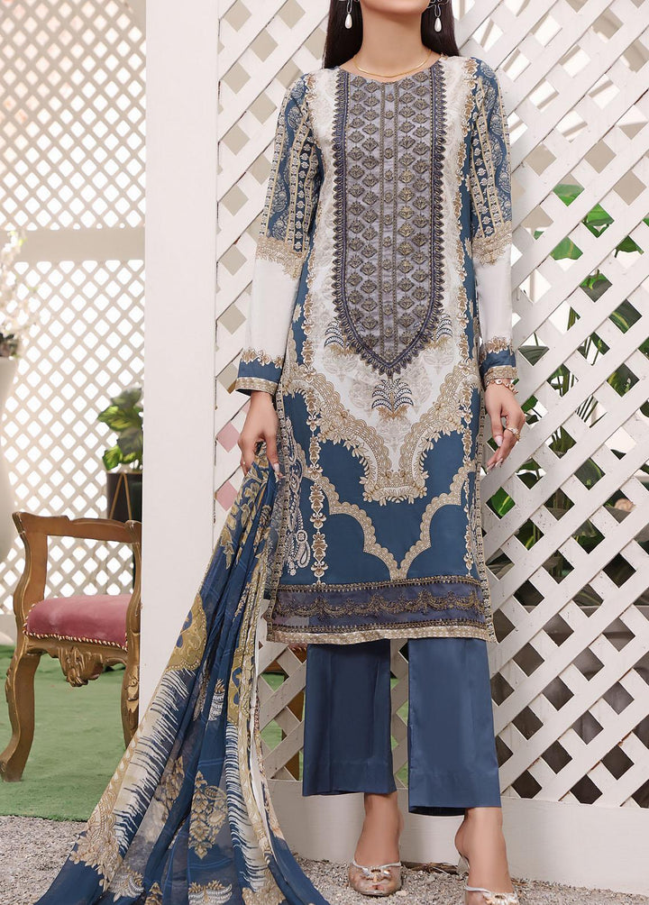 Ayesha Alishba By VS Textiles Embroidered Lawn Suits Unstitched 3 Piece VS23AA D-15 - Summer Collection
