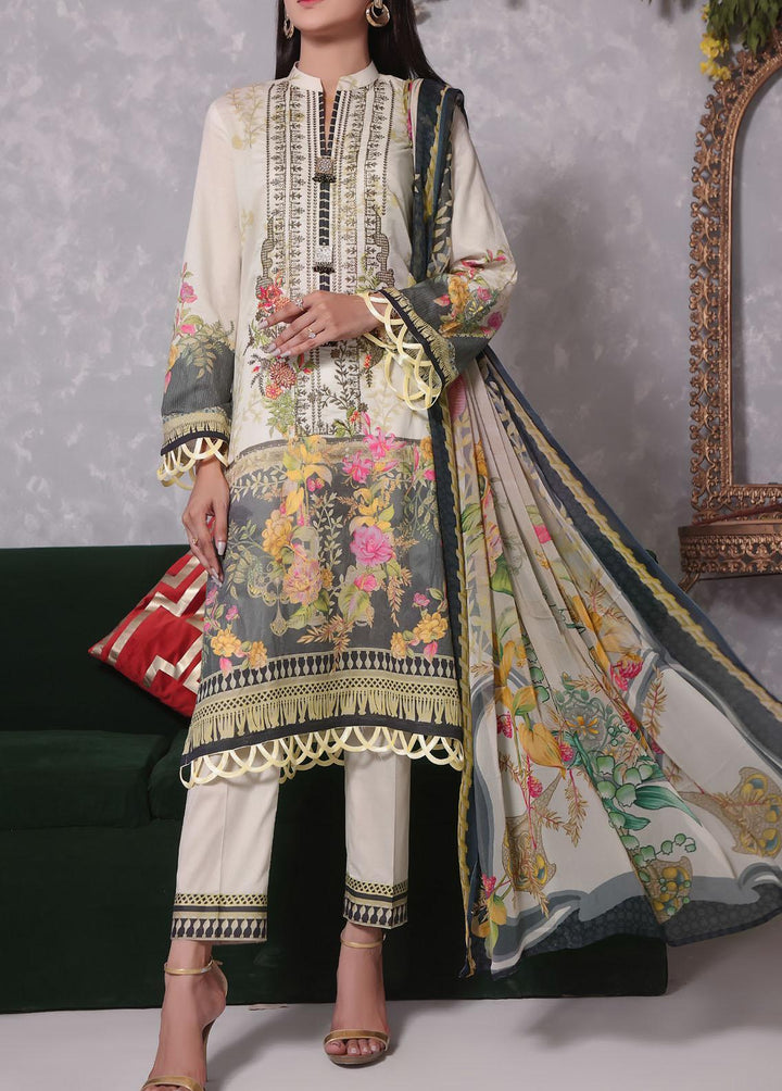 Ayesha Alishba By VS Textiles Embroidered Lawn Suits Unstitched 3 Piece VS23AA D-18 - Summer Collection