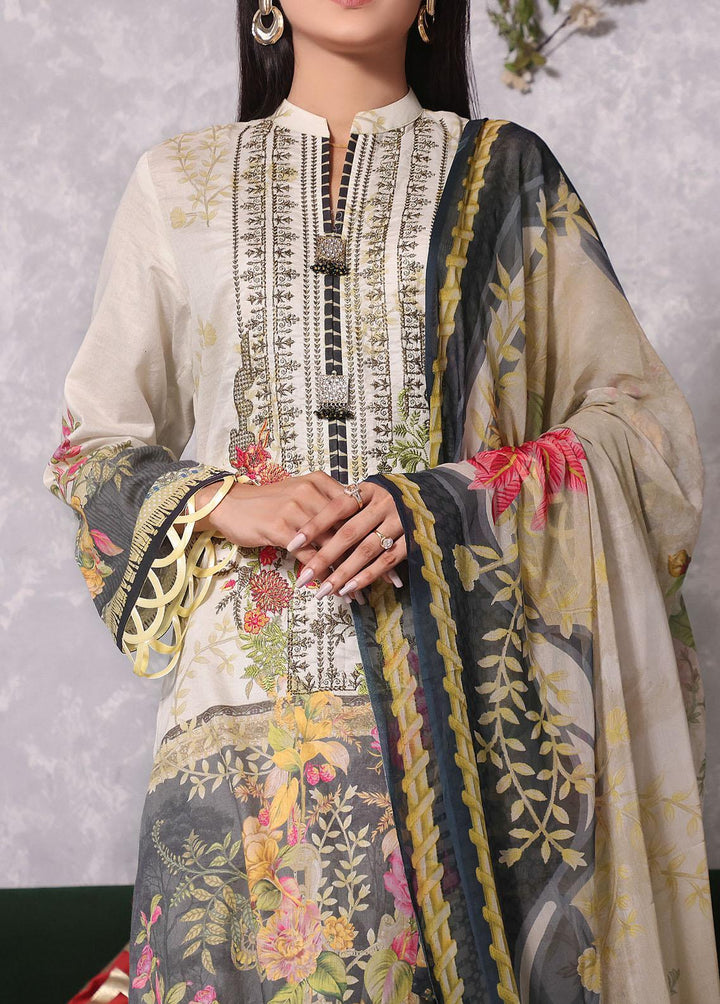 Ayesha Alishba By VS Textiles Embroidered Lawn Suits Unstitched 3 Piece VS23AA D-18 - Summer Collection