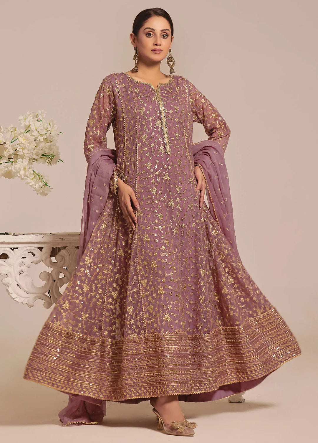 Ayesha Closet Pret Embroidered Chiffon 3 Piece Suit Sawariya Lenverder