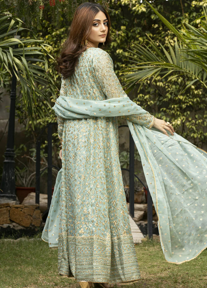 Ayesha Closet Pret Embroidered Chiffon 3 Piece Suit Sawariya Pastel Green