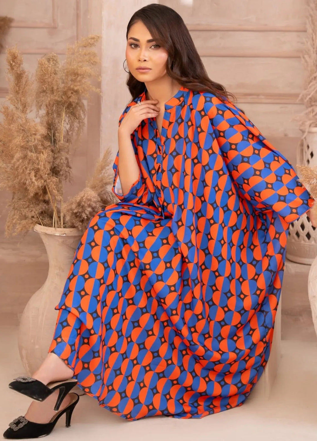 Ayla Studio Casual Pret Printed Georgette Kurti Suit G-005 Kaleidoscope