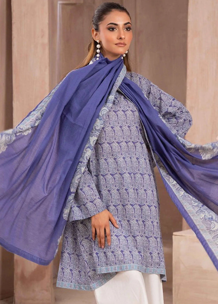 Ayla Studio Casual Pret Printed Lawn 3 Piece Suit KH-003 Paisley Passion