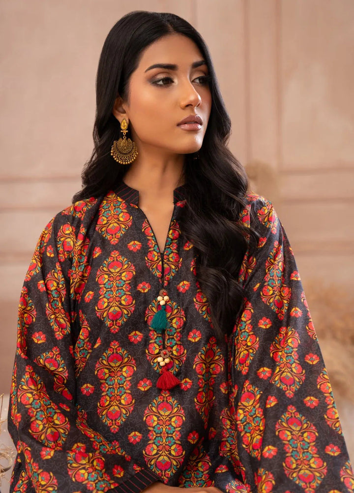 Ayla Studio Casual Pret Printed Lawn 2 Piece Suit SLW-013 Dark Eden