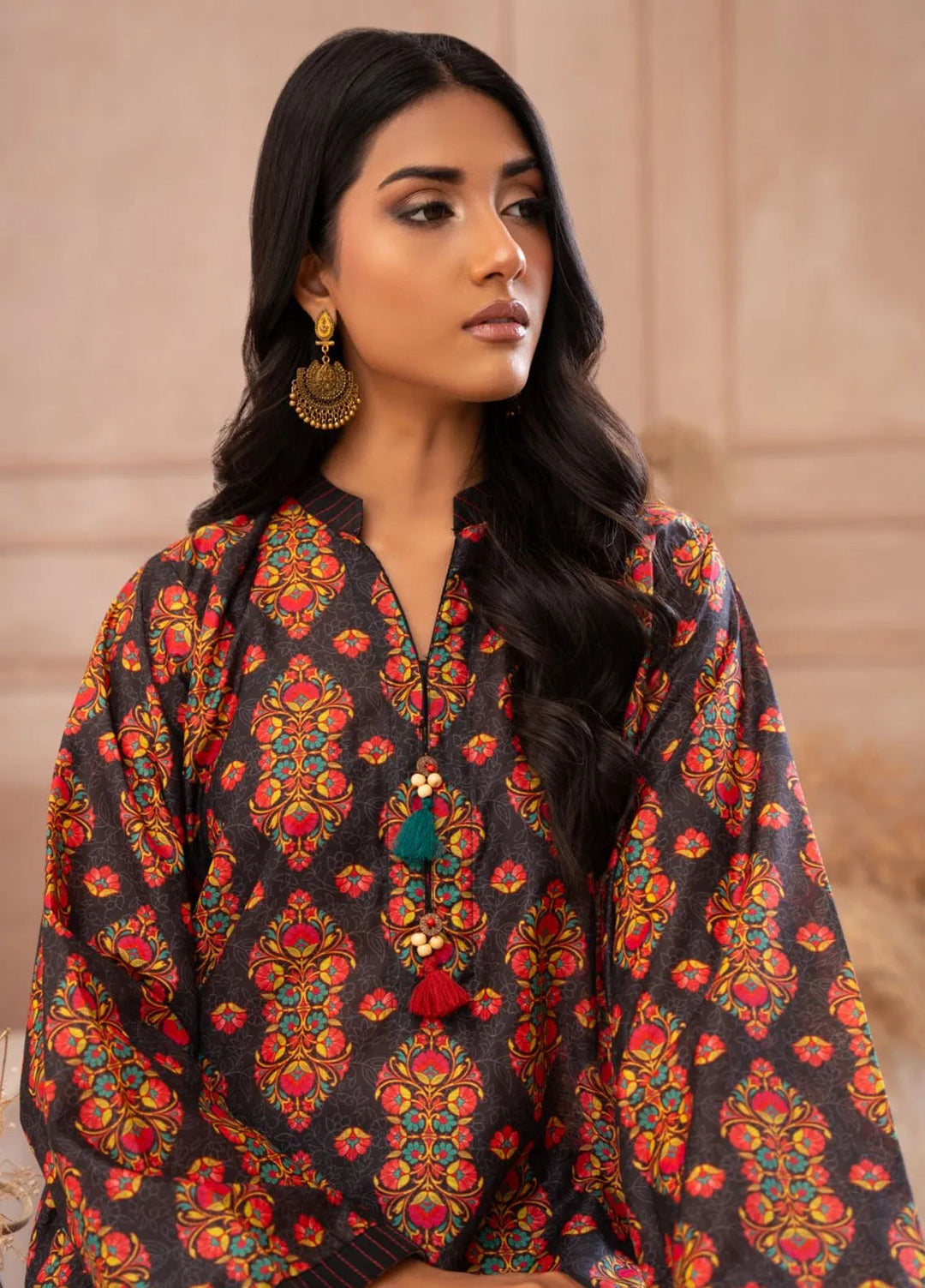 Ayla Studio Casual Pret Printed Lawn 2 Piece Suit SLW-013 Dark Eden