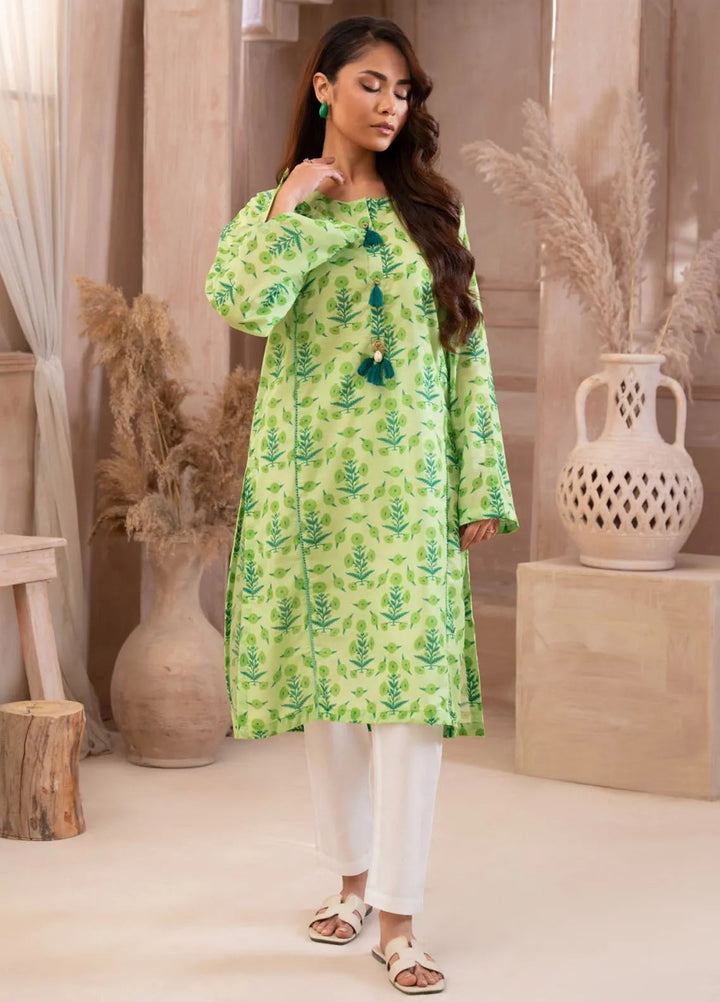 Ayla Studio Casual Pret Printed Lawn 2 Piece Suit SLW-023 Green Cluster
