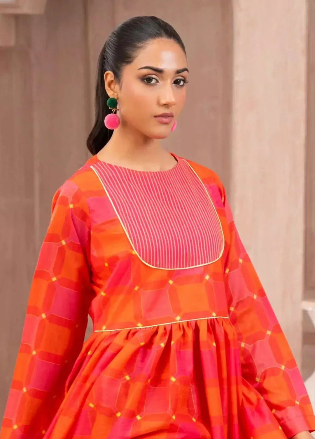 Ayla Studio Casual Pret Printed Lawn Kurti Suit SLW-020 Barbara