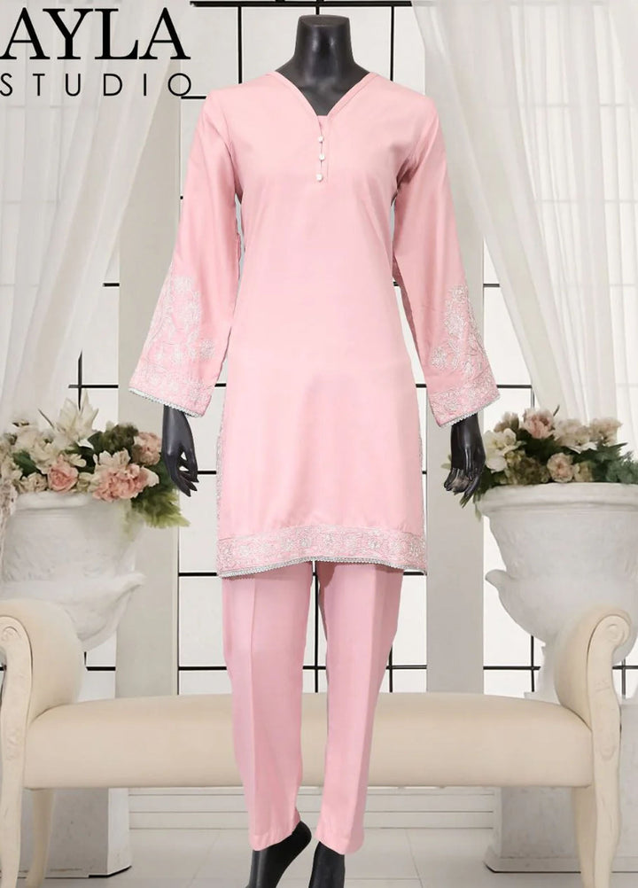 Ayla Studio Pret Embroidered Wash N Wear 2 Piece Suit Gulbadan