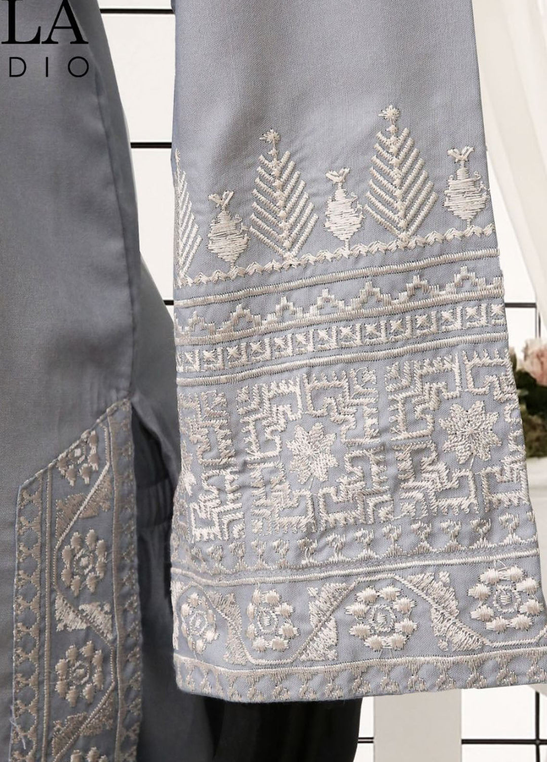 Ayla Studio Pret Embroidered Wash N Wear 2 Piece Suit Neelofar