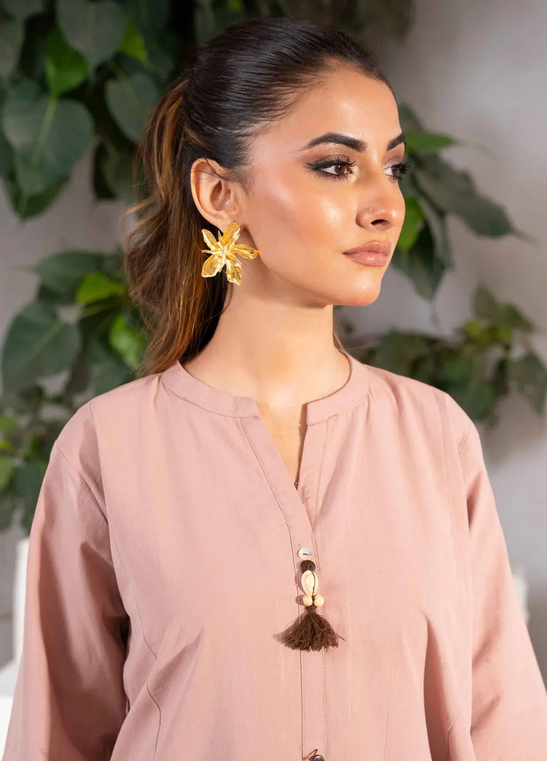 Ayla Studio Pret Printed Cotton 2 Piece Suit DM-009 Blush