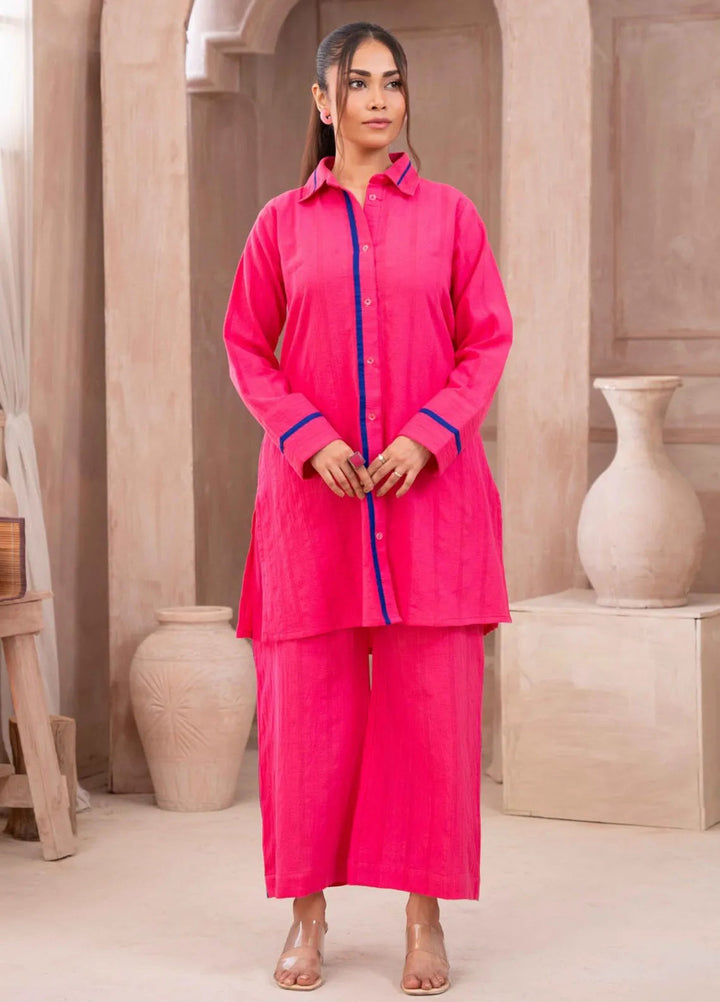 Ayla Studio Pret Printed Lawn 2 Piece Suit DM-007 Pink Ocean