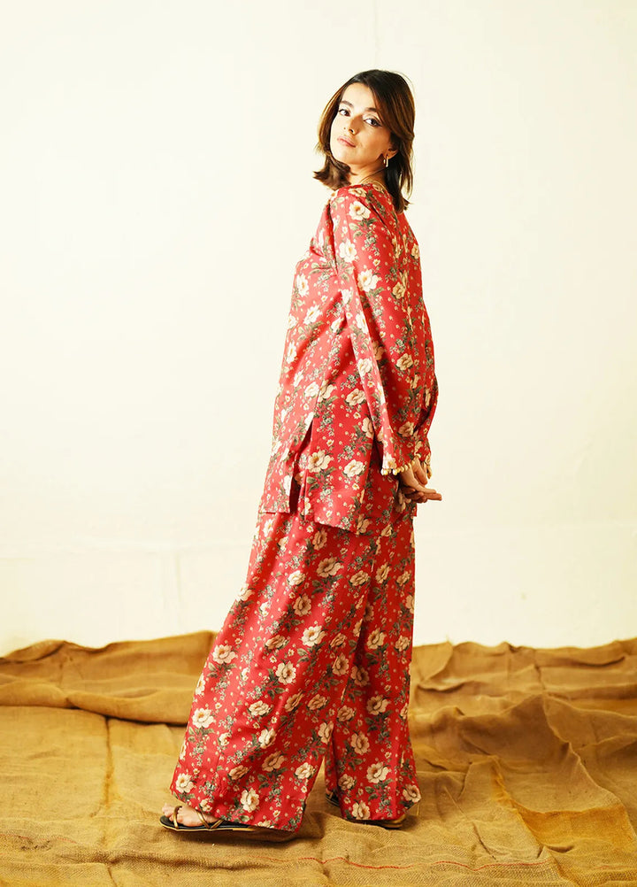 Ayla Studio Pret Printed Poly Viscose 2 Piece Suit PES240116 Golden Spice