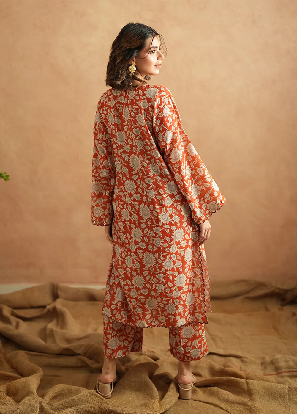 Ayla Studio Pret Printed Poly Viscose 2 Piece Suit Fiesta