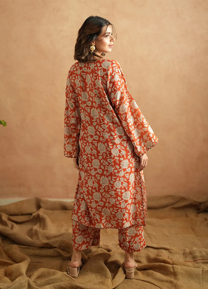Ayla Studio Pret Printed Poly Viscose 2 Piece Suit Fiesta