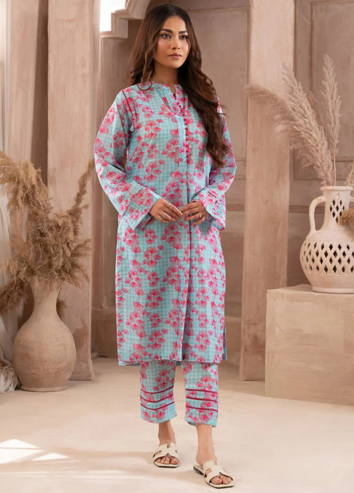 Ayla Studio Pret Printed Lawn 2 Piece Suit SLW-001 Water Lilies