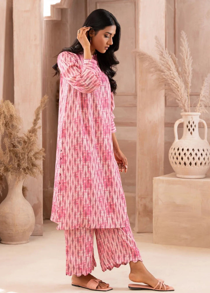 Ayla Studio Pret Printed Lawn 2 Piece Suit SLW-022 Pink Pearls