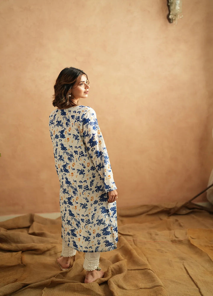 Ayla Studio Pret Printed Poly Viscose Kurti PES240126 Silhouette Fun