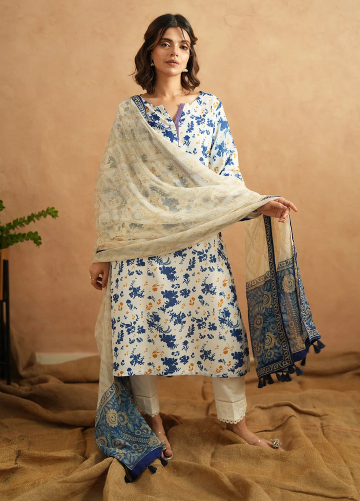 Ayla Studio Pret Printed Poly Viscose Kurti PES240126 Silhouette Fun