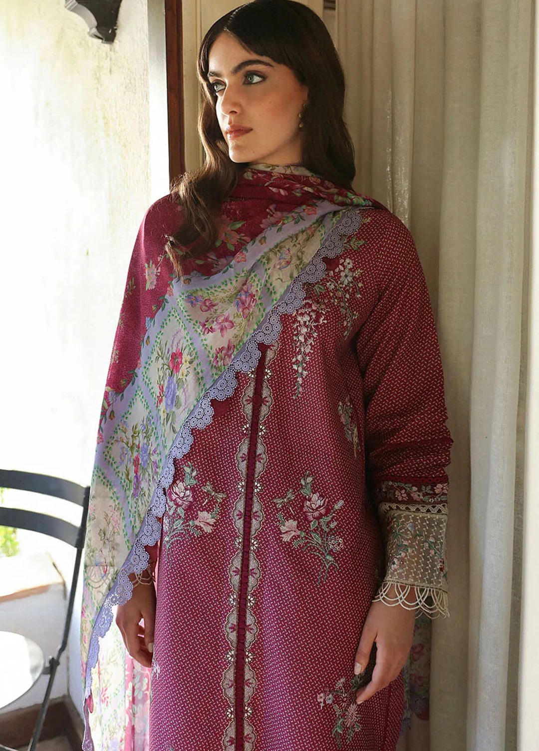 Aylin By Republic WomensWear Embroidered Lawn Suits Unstitched 3 Piece RW24A D2-A - Summer Collection