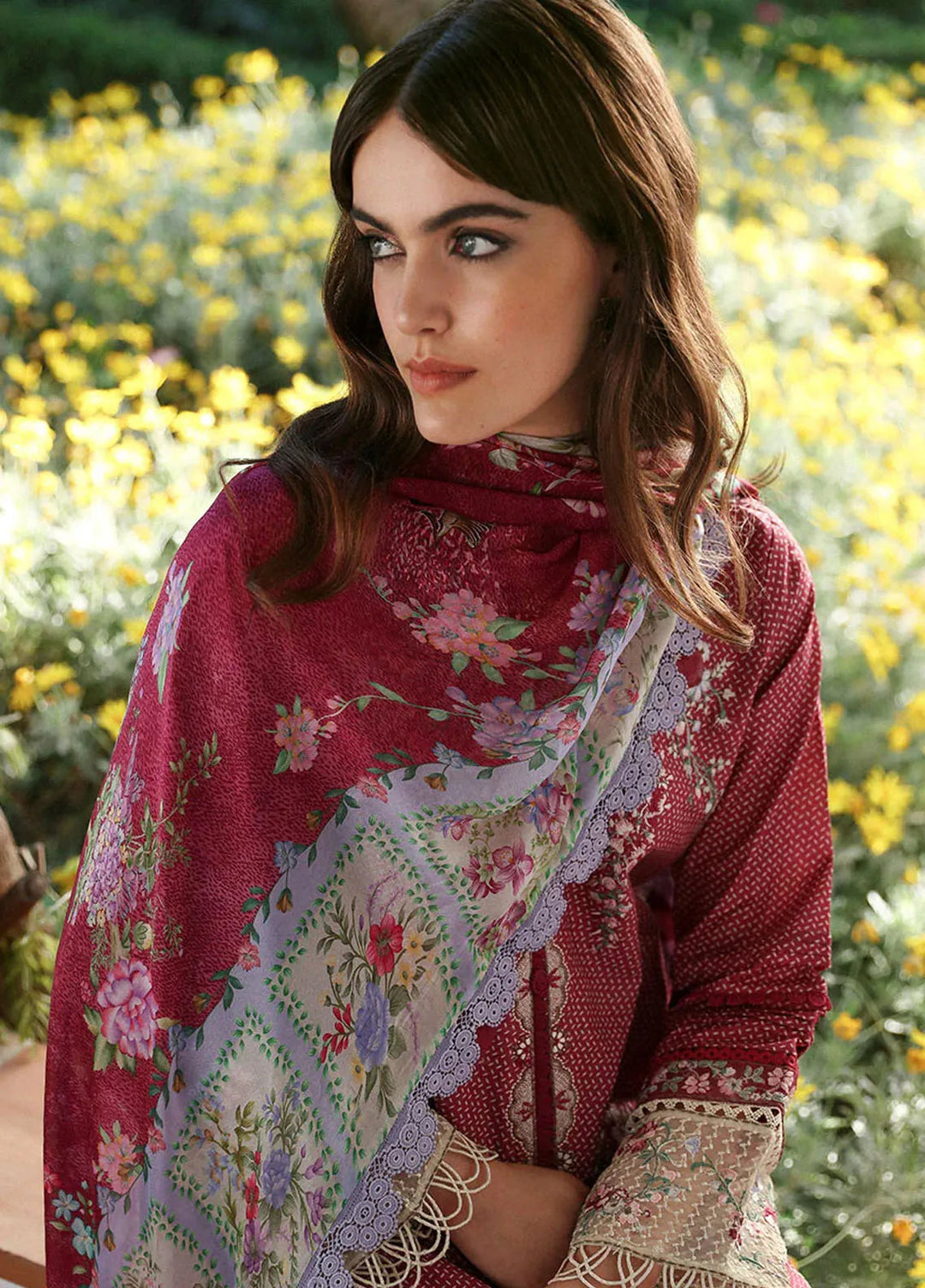 Aylin By Republic WomensWear Embroidered Lawn Suits Unstitched 3 Piece RW24A D2-A - Summer Collection