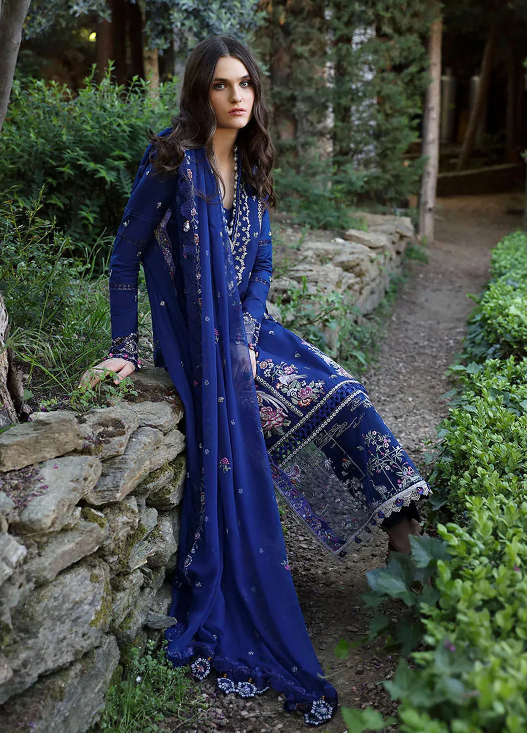 Aylin By Republic WomensWear Embroidered Lawn Suits Unstitched 3 Piece RW24A D3-A - Summer Collection