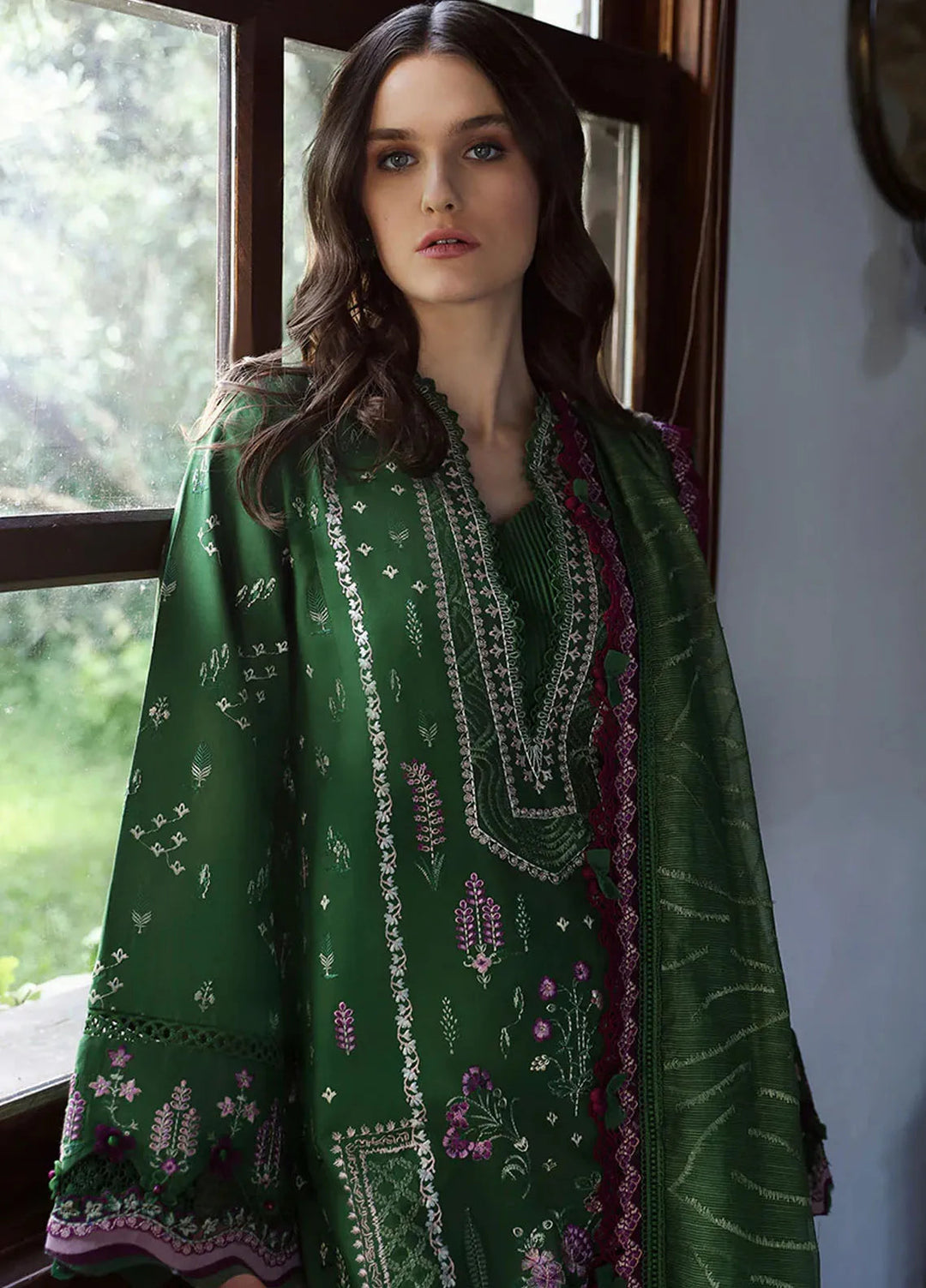 Aylin By Republic WomensWear Embroidered Lawn Suits Unstitched 3 Piece RW24A D7-A - Summer Collection