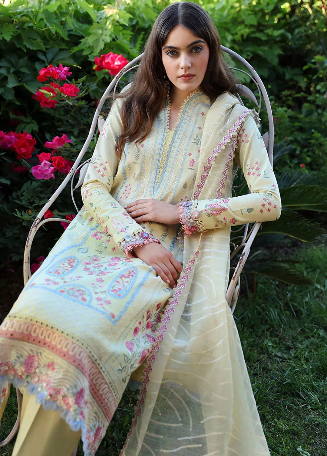 Aylin By Republic WomensWear Embroidered Lawn Suits Unstitched 3 Piece RW24A D7-B - Summer Collection