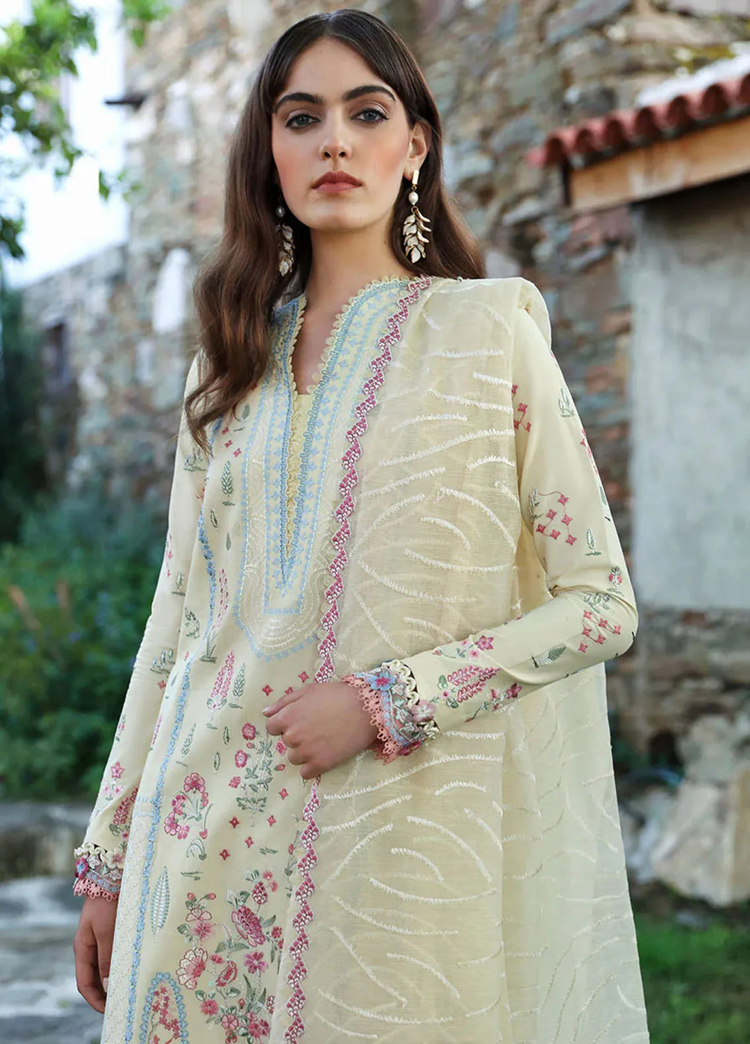 Aylin By Republic WomensWear Embroidered Lawn Suits Unstitched 3 Piece RW24A D7-B - Summer Collection