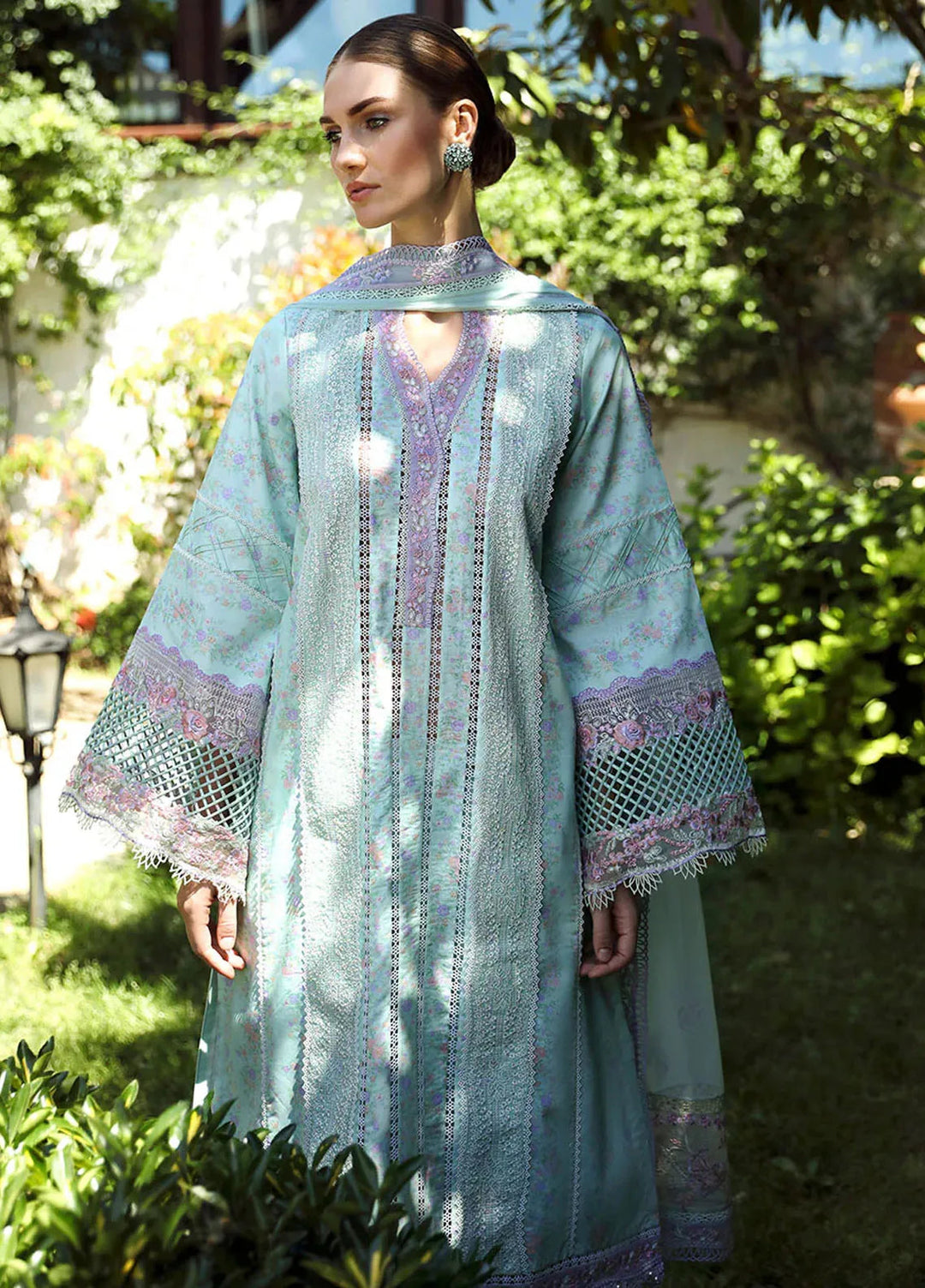 Aylin By Republic WomensWear Embroidered Lawn Suits Unstitched 3 Piece RW24A D8-A - Summer Collection