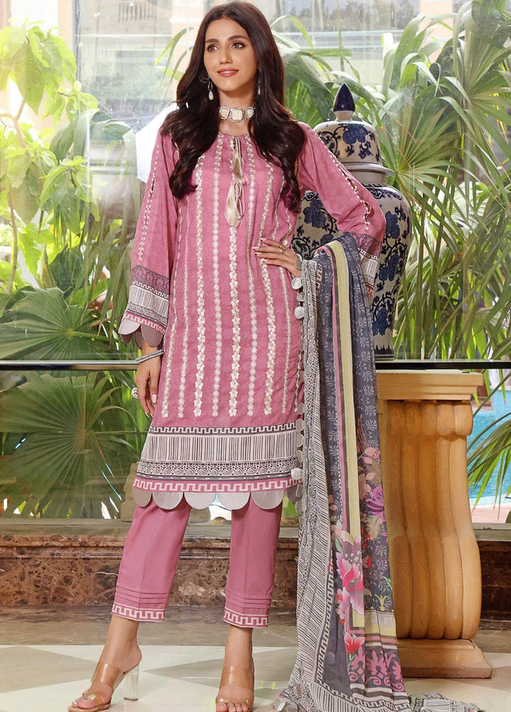 Ayman By Khas Embroidered Lawn Suits Unstitched 3 Piece KHS23A KC-1421 - Summer Collection