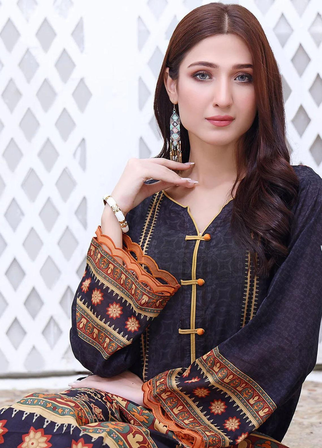 Ayman By Khas Printed Lawn Suits Unstitched 2 Piece KHS23A RKL-1507 - Summer Collection