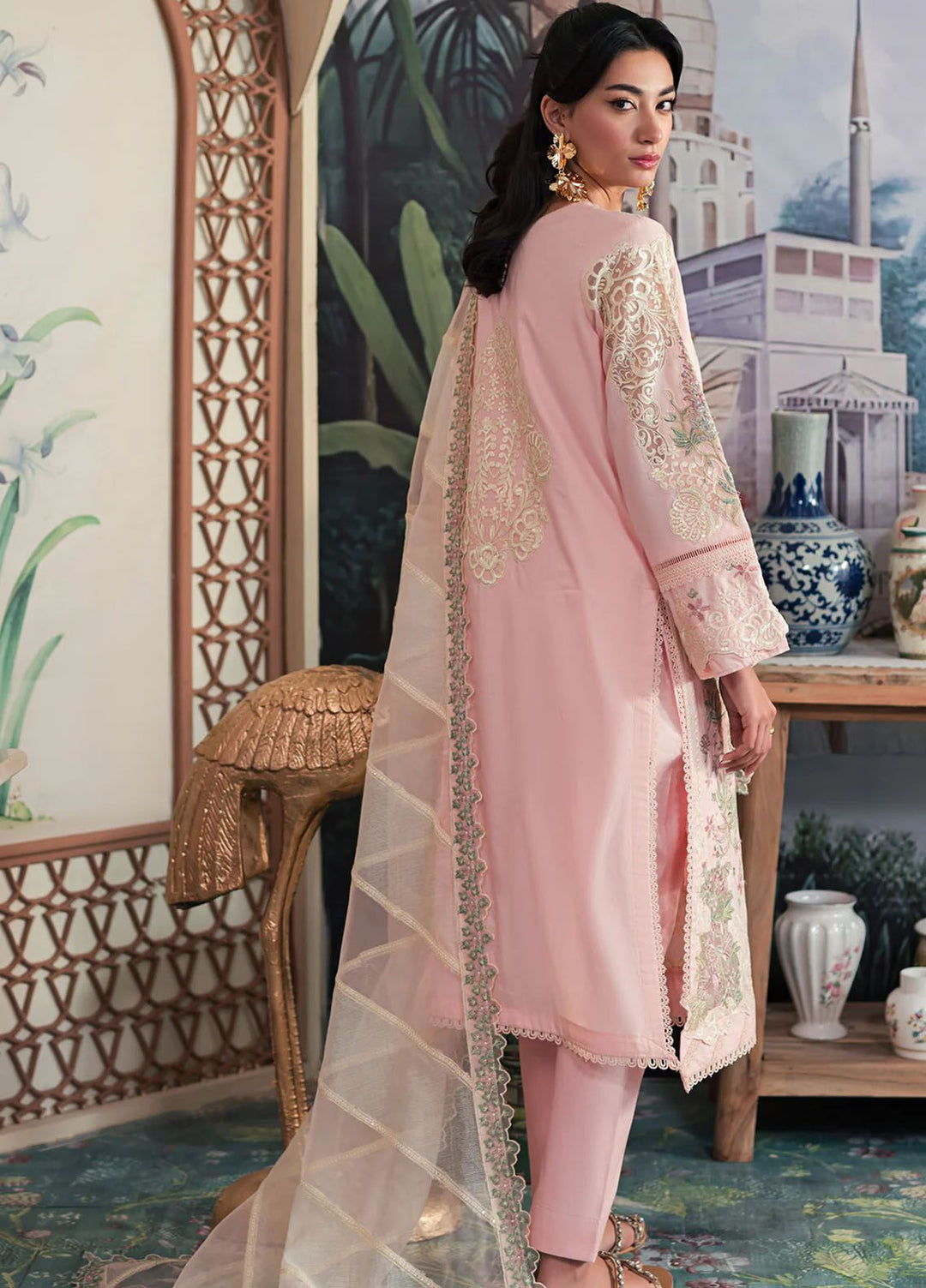 Ayra By Emaan Adeel Embroidered Lawn Suit Unstitched 3 Piece EA24AL AR-01 - Luxury Summer Collection