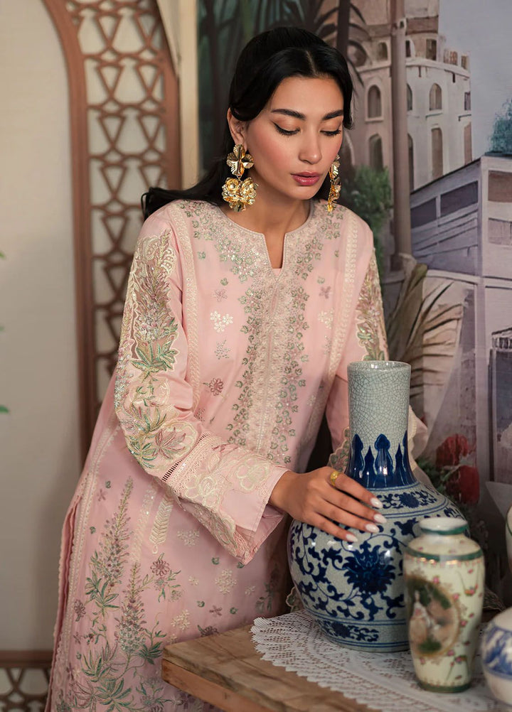 Ayra By Emaan Adeel Embroidered Lawn Suit Unstitched 3 Piece EA24AL AR-01 - Luxury Summer Collection