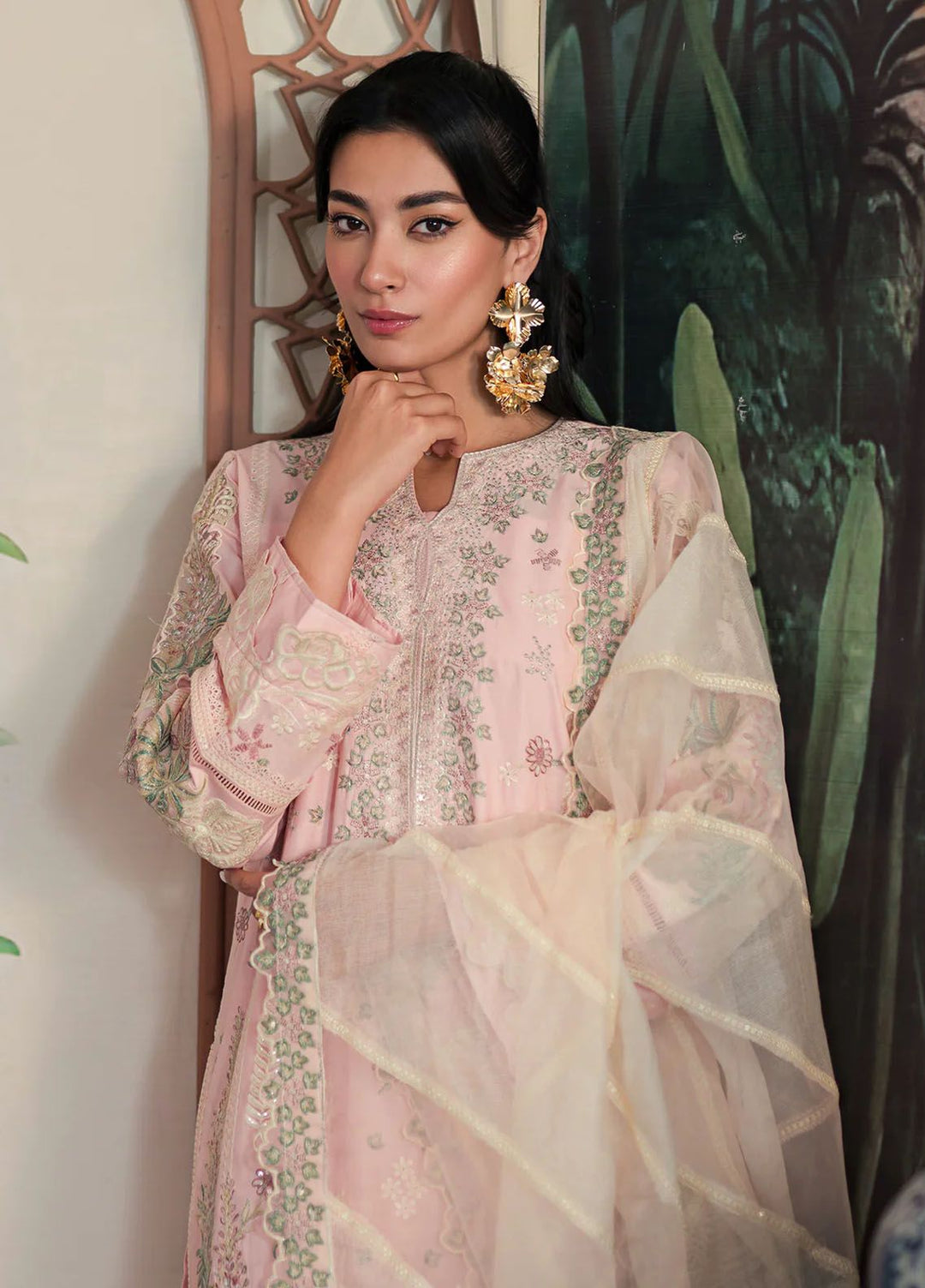 Ayra By Emaan Adeel Embroidered Lawn Suit Unstitched 3 Piece EA24AL AR-01 - Luxury Summer Collection