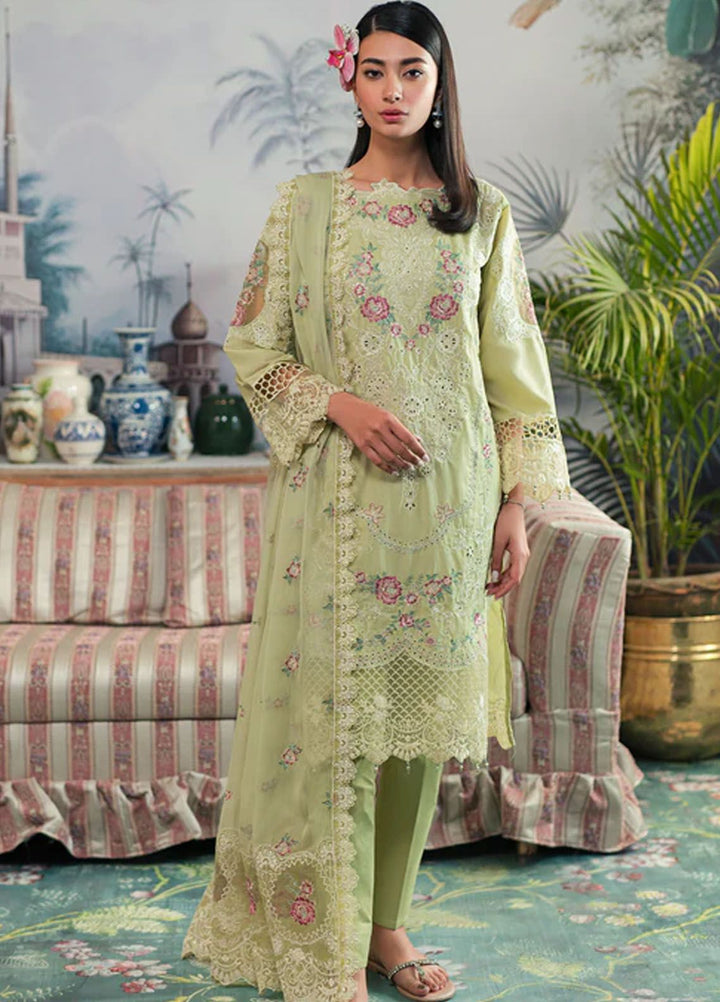 Ayra By Emaan Adeel Embroidered Lawn Suit Unstitched 3 Piece EA24AL AR-02 - Luxury Summer Collection