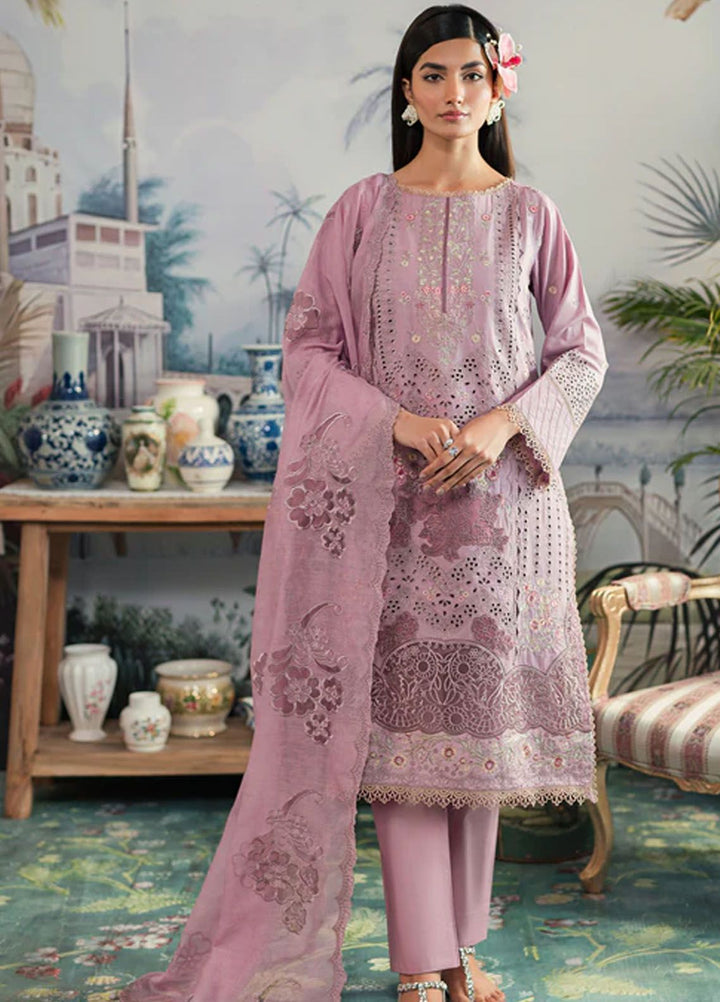 Ayra By Emaan Adeel Embroidered Lawn Suit Unstitched 3 Piece EA24AL AR-03 - Luxury Summer Collection