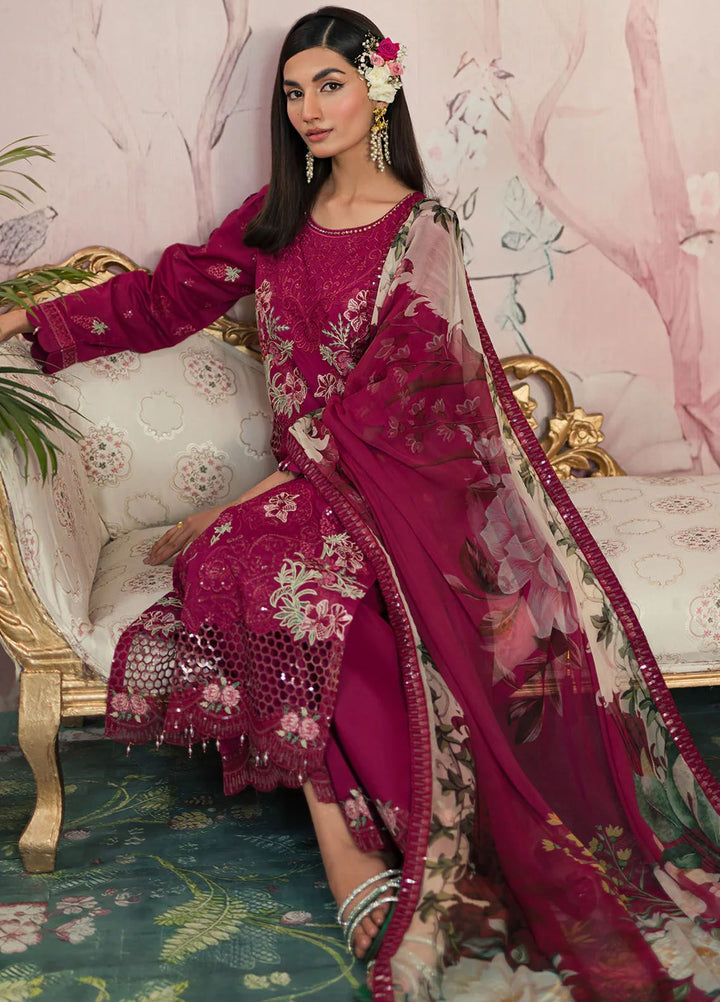 Ayra By Emaan Adeel Embroidered Lawn Suit Unstitched 3 Piece EA24AL AR-04 - Luxury Summer Collection