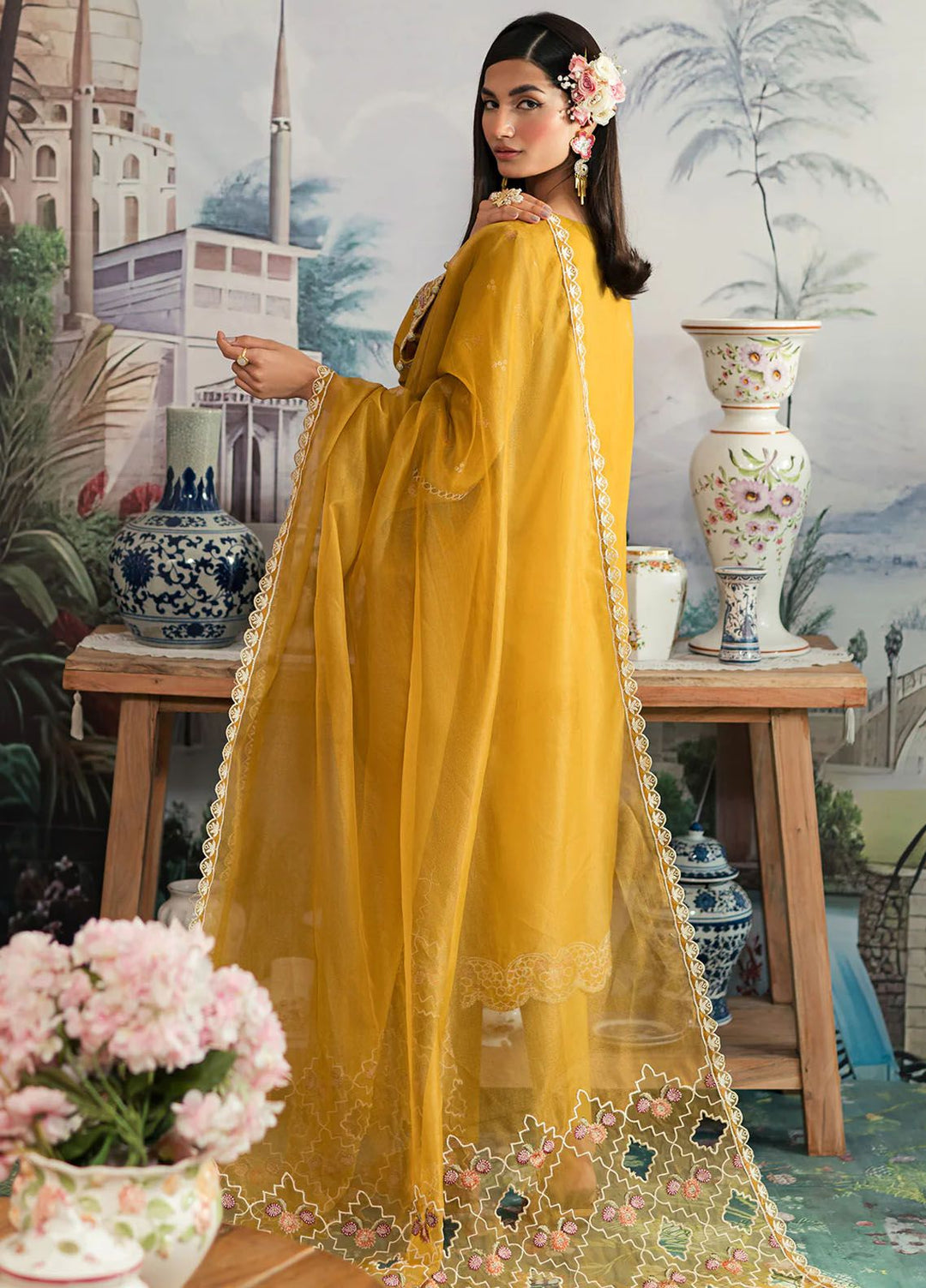 Ayra By Emaan Adeel Embroidered Lawn Suit Unstitched 3 Piece EA24AL AR-06 - Luxury Summer Collection
