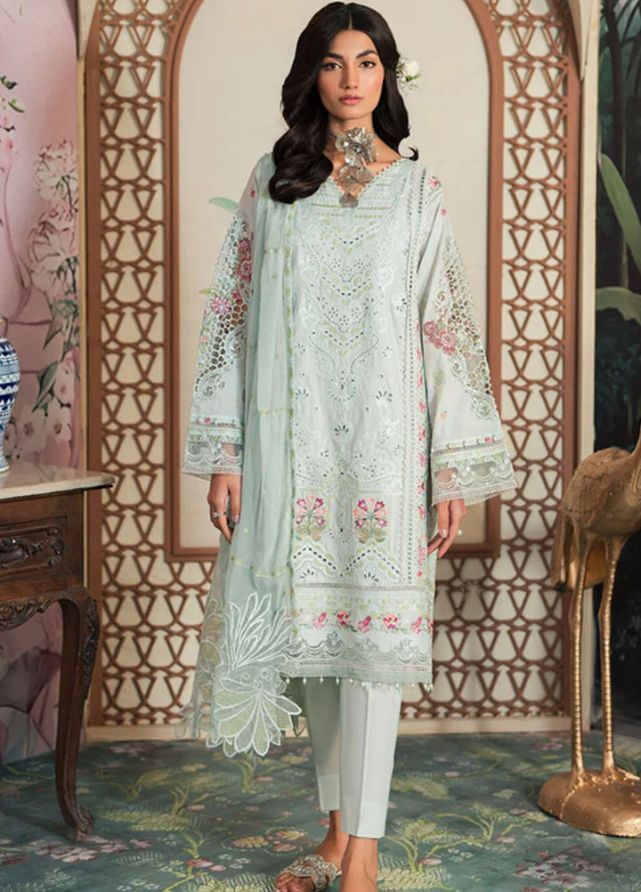 Ayra By Emaan Adeel Embroidered Lawn Suit Unstitched 3 Piece EA24AL AR-07 - Luxury Summer Collection
