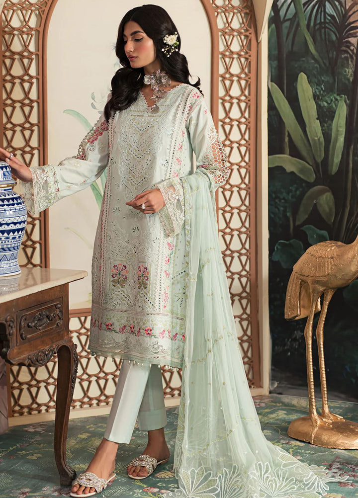 Ayra By Emaan Adeel Embroidered Lawn Suit Unstitched 3 Piece EA24AL AR-07 - Luxury Summer Collection