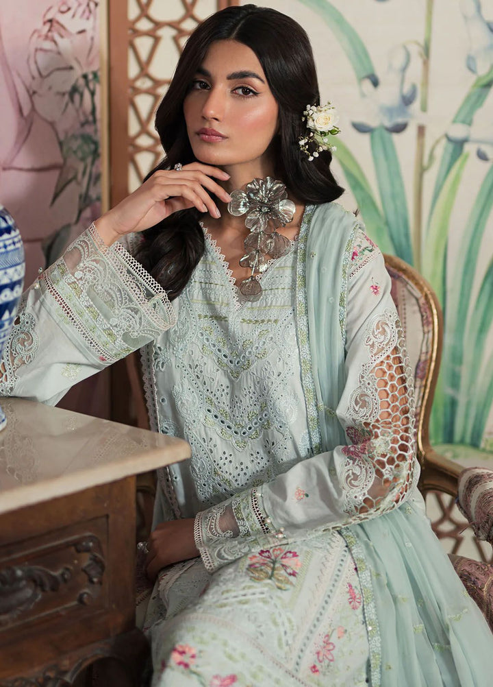 Ayra By Emaan Adeel Embroidered Lawn Suit Unstitched 3 Piece EA24AL AR-07 - Luxury Summer Collection