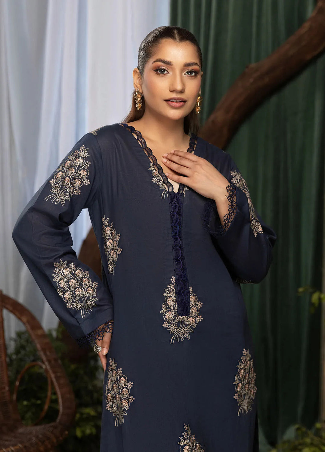 Ayra by Meeral Embroidered Lawn Suit Unstitched 2 Piece MRL24AR Washi - Summer Collection