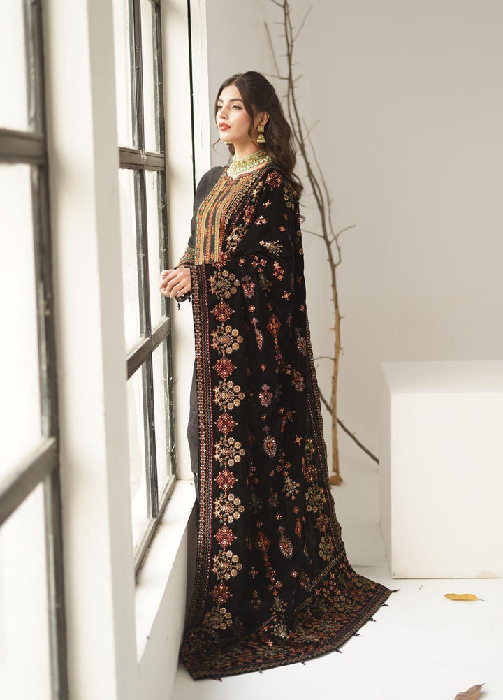 Ayra by Muraad Embroidered Raw Silk Suits Unstitched 3 Piece MU22AR A-004 Ghazal - Luxury Winter Collection