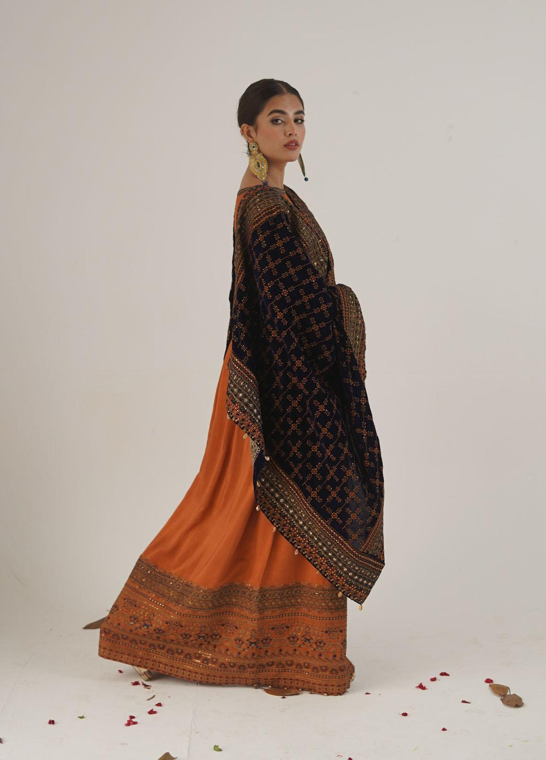 Ayra by Muraad Embroidered Raw Silk Suits Unstitched 3 Piece MU22AR A-007 Nureh - Luxury Winter Collection