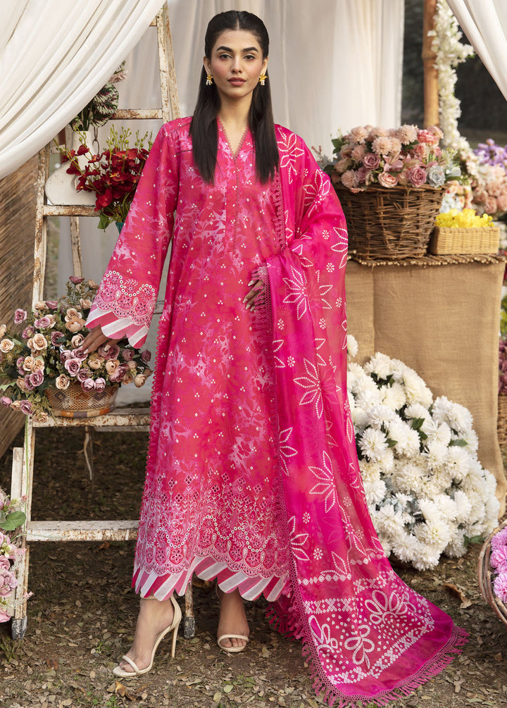 Ayzel By Afrozeh Embroidered Lawn Suits Unstitched 3 Piece AAF24SD AZL-V1-03 Cosmos - Summer Collection